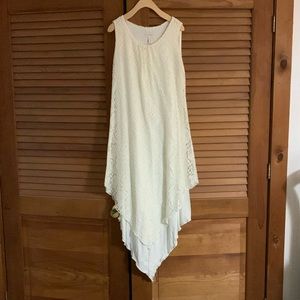 Chicos asymmetrical, a white dress, beautiful lace detail